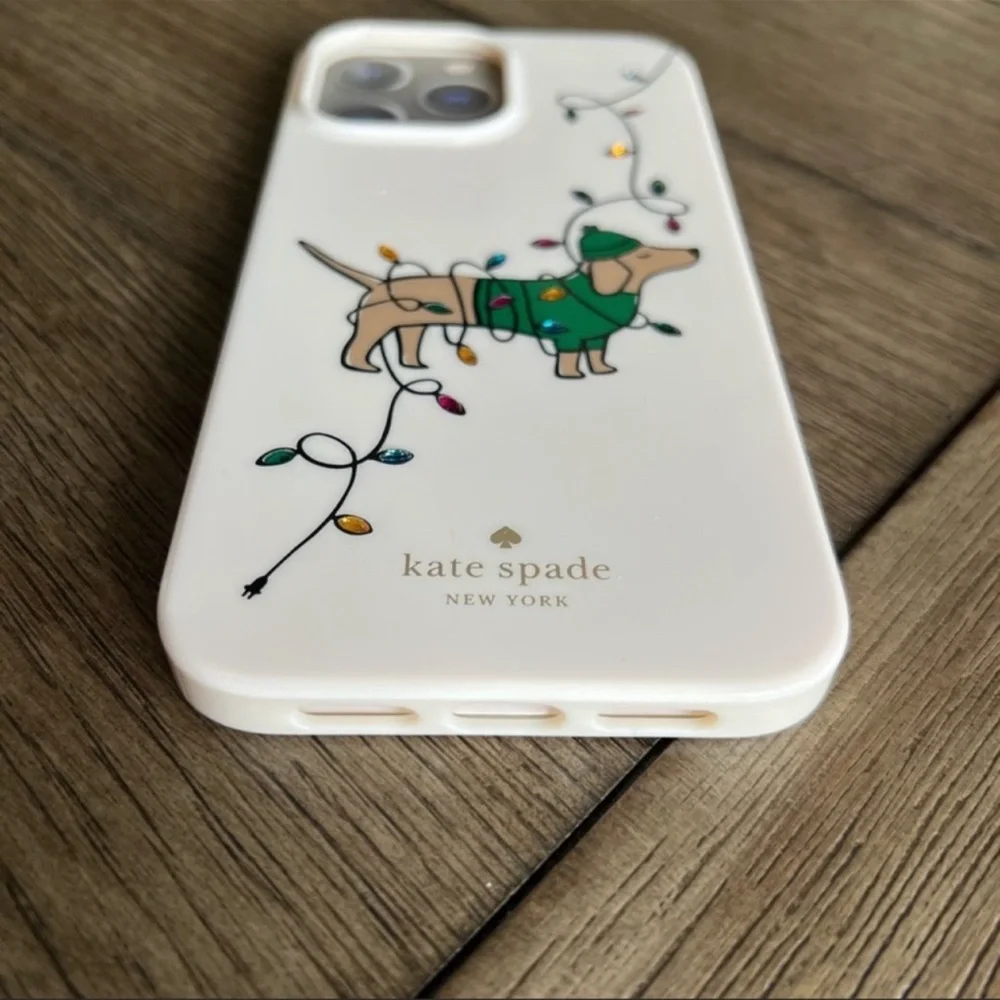 🐾Kate Spade🐾⛄️🎅🏻🎄DACHSHUND iphone Case 13 Pro Max